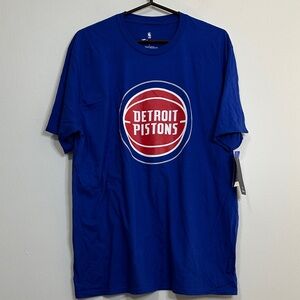 Fanatics Detroit Pistons Blue Short Sleeve Tee mens large